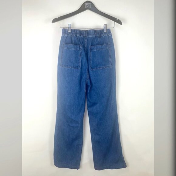 Madewell | Denim Elastic Waist Loose Flare Pants | ND625 Spring 2022 - Picture 4 of 13